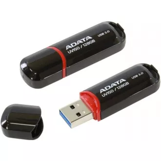 ADATA Flash Disk 128GB UV150, USB 3.1 Dash Drive (R:90/W:20 MB/s) černá