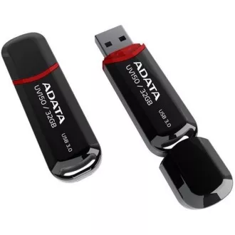 ADATA Flash Disk 128GB UV150, USB 3.1 Dash Drive (R:90/W:20 MB/s) černá