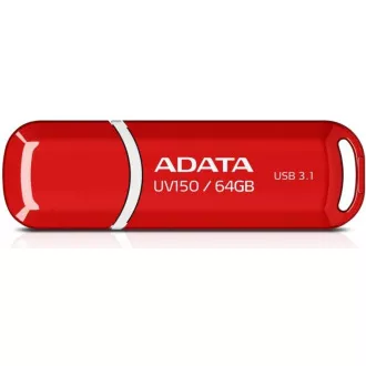 ADATA Flash Disk 64GB UV150, USB 3.1 Dash Drive (R:90/W:20 MB/s) červená