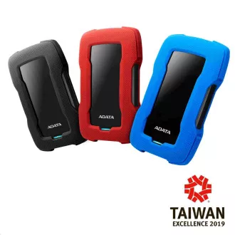 ADATA Externí HDD 2TB 2, 5" USB 3.1 HD330, RED COLOR BOX, červený (gumový, nárazu odolný)