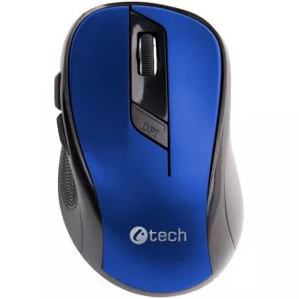 C-TECH myš WLM-02, černo-modrá, bezdrátová, 1600DPI, 6 tlačítek, USB nano receiver C-TECH myš WLM-02, černo-modrá, bezdrátová, 1600DPI, 6 tlačítek, USB nano receiver