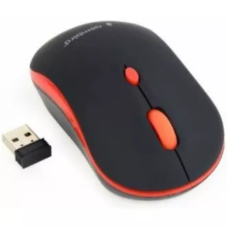 GEMBIRD myš MUSW-4B-03-R, černo-červená, bezdrátová, USB nano receiver GEMBIRD myš MUSW-4B-03-R, černo-červená, bezdrátová, USB nano receiver