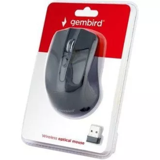 GEMBIRD myš MUSW-4B-04, černá, bezdrátová, USB nano receiver