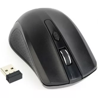 GEMBIRD myš MUSW-4B-04, černá, bezdrátová, USB nano receiver