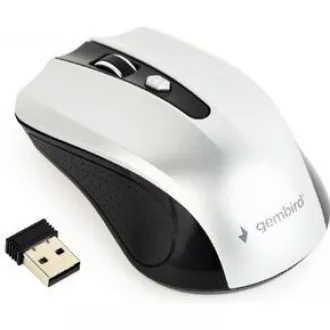 GEMBIRD myš MUSW-4B-04, černá, bezdrátová, USB nano receiver