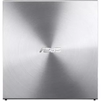 ASUS DVD SDRW-08U5S-U/SIL/G/AS, External Slim DVD-RW, silver, USB + Cyberlink Power2Go 8