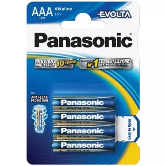 PANASONIC Alkalické baterie EVOLTA Platinum LR03EGE/4BP AAA 1, 5V (Blistr 4ks) PANASONIC Alkalické baterie EVOLTA Platinum LR03EGE/4BP AAA 1, 5V (Blistr 4ks)