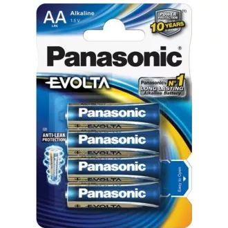 PANASONIC Alkalické baterie EVOLTA Platinum LR6EGE/4BP AA 1, 5V (Blistr 4ks) PANASONIC Alkalické baterie EVOLTA Platinum LR6EGE/4BP AA 1, 5V (Blistr 4ks)