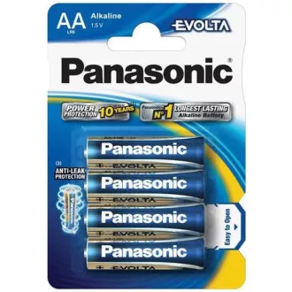 PANASONIC Alkalické baterie EVOLTA Platinum LR6EGE/4BP AA 1, 5V (Blistr 4ks) PANASONIC Alkalické baterie EVOLTA Platinum LR6EGE/4BP AA 1, 5V (Blistr 4ks)