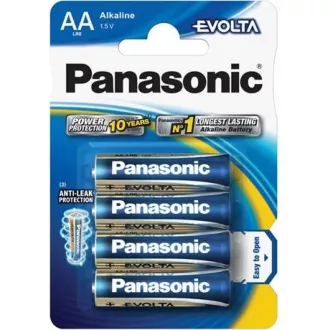 PANASONIC Alkalické baterie EVOLTA Platinum LR6EGE/4BP AA 1, 5V (Blistr 4ks) PANASONIC Alkalické baterie EVOLTA Platinum LR6EGE/4BP AA 1, 5V (Blistr 4ks)