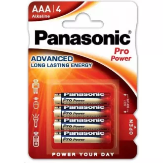 PANASONIC Alkalické baterie Pro Power LR03PPG/4BP AAA 1, 5V (Blistr 4ks) PANASONIC Alkalické baterie Pro Power LR03PPG/4BP AAA 1, 5V (Blistr 4ks)