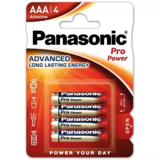 PANASONIC Alkalické baterie Pro Power LR03PPG/4BP AAA 1, 5V (Blistr 4ks) PANASONIC Alkalické baterie Pro Power LR03PPG/4BP AAA 1, 5V (Blistr 4ks)