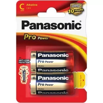 PANASONIC Alkalické baterie Pro Power LR14PPG/2BP C 1, 5V (Blistr 2ks)
