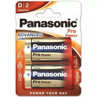 PANASONIC Alkalické baterie Pro Power LR20PPG/2BP D 1, 5V (Blistr 2ks)