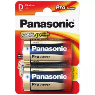 PANASONIC Alkalické baterie Pro Power LR20PPG/2BP D 1, 5V (Blistr 2ks)