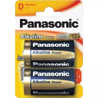 PANASONIC Alkalické baterie Alkaline Power LR20APB/2BP D 1, 5V (Blistr 2ks) PANASONIC Alkalické baterie Alkaline Power LR20APB/2BP D 1, 5V (Blistr 2ks)