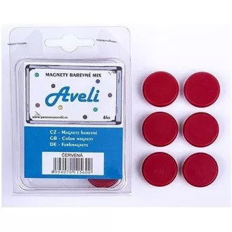 Set magnetů AVELI, červená barva Set magnetů AVELI, červená barva