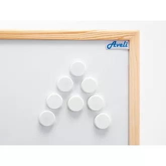 Set magnetů AVELI, bílá barva Set magnetů AVELI, bílá barva