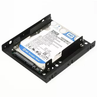 AXAGON RHD-225, kovový rámeček pro 2x 2.5" HDD/SSD do 3.5" pozice, montáž ventilátoru AXAGON RHD-225, kovový rámeček pro 2x 2.5" HDD/SSD do 3.5" pozice, montáž ventilátoru