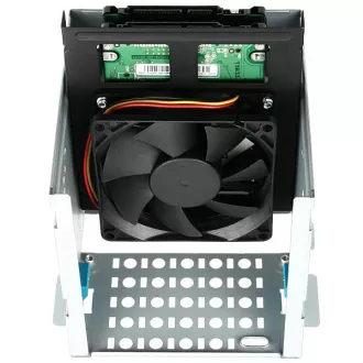 AXAGON RHD-225, kovový rámeček pro 2x 2.5" HDD/SSD do 3.5" pozice, montáž ventilátoru AXAGON RHD-225, kovový rámeček pro 2x 2.5" HDD/SSD do 3.5" pozice, montáž ventilátoru