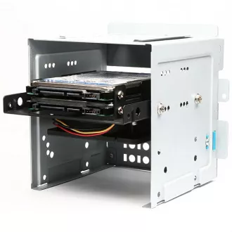 AXAGON RHD-225, kovový rámeček pro 2x 2.5" HDD/SSD do 3.5" pozice, montáž ventilátoru AXAGON RHD-225, kovový rámeček pro 2x 2.5" HDD/SSD do 3.5" pozice, montáž ventilátoru