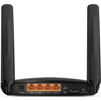 TP-Link Archer MR200 OneMesh WiFi5 router (AC750, 4G LTE, 2, 4GHz/5GHz, 3x100Mb/s LAN, 1x100Mb/s LAN/WAN, 1xnanoSIM) TP-Link Archer MR200 OneMesh WiFi5 router (AC750, 4G LTE, 2, 4GHz/5GHz, 3x100Mb/s LAN, 1x100Mb/s LAN/WAN, 1xnanoSIM)