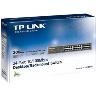 TP-Link switch TL-SF1024D (24x100Mb/s, fanless)