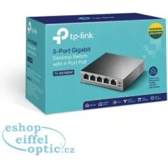 TP-Link switch TL-SG1005P (5xGbE, 4xPoE+, 65W, fanless) TP-Link switch TL-SG1005P (5xGbE, 4xPoE+, 65W, fanless)