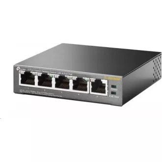 TP-Link switch TL-SG1005P (5xGbE, 4xPoE+, 65W, fanless) TP-Link switch TL-SG1005P (5xGbE, 4xPoE+, 65W, fanless)