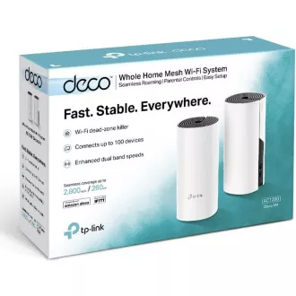 TP-Link Deco M4(2-Pack) WiFi5 Mesh (AC1200, 2, 4GHz/5GHz, 2xGbELAN/WAN) TP-Link Deco M4(2-Pack) WiFi5 Mesh (AC1200, 2, 4GHz/5GHz, 2xGbELAN/WAN)