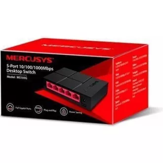 MERCUSYS MS105G switch (5xGbE, fanless) MERCUSYS MS105G switch (5xGbE, fanless)