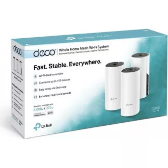 TP-Link Deco M4(3-pack) WiFi5 Mesh (AC1200, 2, 4GHz/5GHz, 2xGbELAN/WAN) TP-Link Deco M4(3-pack) WiFi5 Mesh (AC1200, 2, 4GHz/5GHz, 2xGbELAN/WAN)