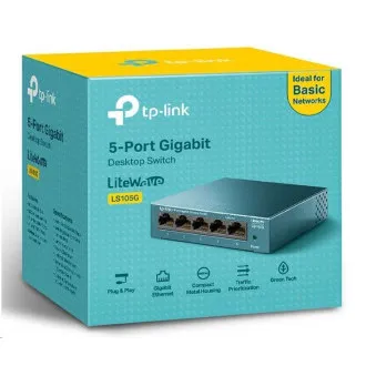 TP-Link LiteWave switch LS105G v4.0 (P/N:1730502293) (5xGbE, fanless) TP-Link LiteWave switch LS105G v4.0 (P/N:1730502293) (5xGbE, fanless)