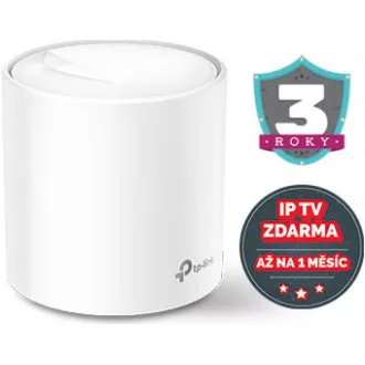 TP-Link Deco X60(1-pack) WiFi6 Mesh (AX5400, 2, 4GHz/5GHz, 2xGbELAN/WAN)