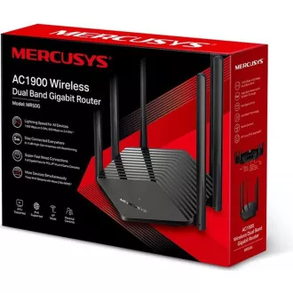 MERCUSYS MR50G EasyMesh/Aginet WiFi5 router (AC1900, 2, 4GHz/5GHz, 2xGbELAN, 1xGbEWAN) MERCUSYS MR50G EasyMesh/Aginet WiFi5 router (AC1900, 2, 4GHz/5GHz, 2xGbELAN, 1xGbEWAN)