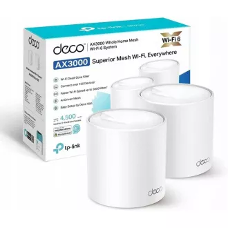 TP-Link Deco X50(3-pack) WiFi6 Mesh (AX3000, 2, 4GHz/5GHz, 3xGbELAN/WAN) TP-Link Deco X50(3-pack) WiFi6 Mesh (AX3000, 2, 4GHz/5GHz, 3xGbELAN/WAN)