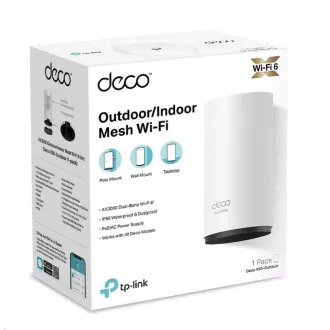 TP-Link Deco X50-Outdoor (1-pack) WiFi6 Mesh (AX3000, 2, 4GHz/5GHz, 2xGbELAN/WAN) TP-Link Deco X50-Outdoor (1-pack) WiFi6 Mesh (AX3000, 2, 4GHz/5GHz, 2xGbELAN/WAN)