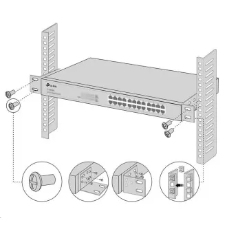 TP-Link RackMount Kit-13 - Sada pro montáž 13palcových přepínačů do racku TP-Link RackMount Kit-13 - Sada pro montáž 13palcových přepínačů do racku