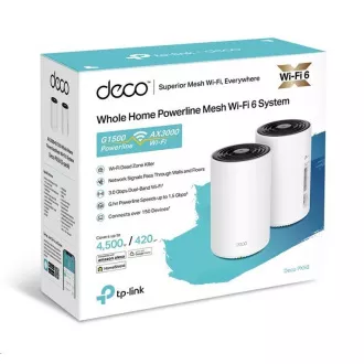 TP-Link Deco PX50(2-pack) WiFi6 Powerline Mesh (AX3000, 2, 4GHz/5GHz, 3xGbELAN/WAN) TP-Link Deco PX50(2-pack) WiFi6 Powerline Mesh (AX3000, 2, 4GHz/5GHz, 3xGbELAN/WAN)
