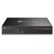 TP-Link VIGI NVR1004H-4P, videorekordér, 4 channels, 4xPoE, 1xSATA, 1x100Mb/s LAN, 2xUSB2.0, 1xHDMI, 1xVGA