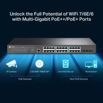 TP-Link OMADA JetStream switch TL-SG3428XPP-M2 (24x2, 5GbE, 4xSFP+, 16xPoE+, 8xPoE++, 16xPoE+, 500W) TP-Link OMADA JetStream switch TL-SG3428XPP-M2 (24x2, 5GbE, 4xSFP+, 16xPoE+, 8xPoE++, 16xPoE+, 500W)