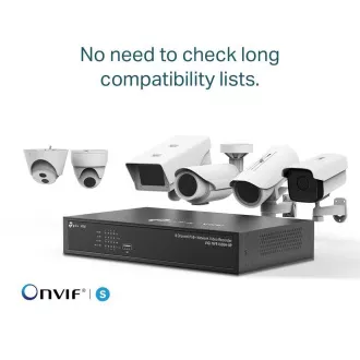 TP-Link VIGI NVR1008H-8P, videorekordér, 8 channels, 8xPoE, 1x100Mb/s LAN, 1xVGA, 1xHDMI, 2xUSB2.0