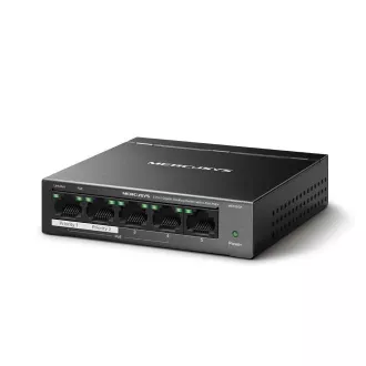 MERCUSYS switch MS105GP (5xGbE, 4xPoE+, 65W, fanless) MERCUSYS switch MS105GP (5xGbE, 4xPoE+, 65W, fanless)