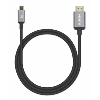 Manhattan kabel USB-C na HDMI, USB-C Male na HDMI Male, 2m, černá Manhattan kabel USB-C na HDMI, USB-C Male na HDMI Male, 2m, černá