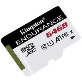 Kingston MicroSDXC karta 64GB microSD XC High Endurance, 95R Class 10 UHS-I U1