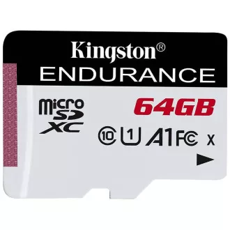 Kingston MicroSDXC karta 64GB microSD XC High Endurance, 95R Class 10 UHS-I U1