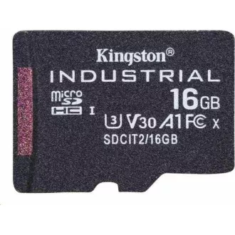 Kingston MicroSDHC karta 16GB Industrial C10 A1 pSLC Card Single Pack Kingston MicroSDHC karta 16GB Industrial C10 A1 pSLC Card Single Pack