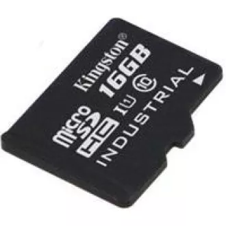 Kingston MicroSDHC karta 16GB Industrial C10 A1 pSLC Card Single Pack Kingston MicroSDHC karta 16GB Industrial C10 A1 pSLC Card Single Pack