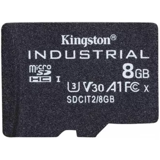 Kingston MicroSDHC karta 8GB Industrial C10 A1 pSLC Card Single Pack