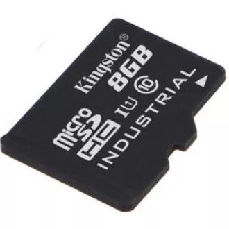 Kingston MicroSDHC karta 8GB Industrial C10 A1 pSLC Card Single Pack